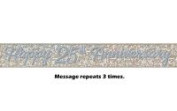 Happy 25th Anniversary Silver Prismatic Banner - 12Ft.