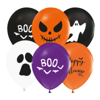 Halloween Printed 12" - Latex Balloons 8CT