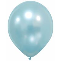 Soft Blue Premium Metallic Cattex 12" Latex Balloons 100ct