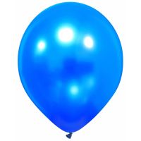 Vivid Blue Premium Metallic Cattex 12" Latex Balloons 100ct