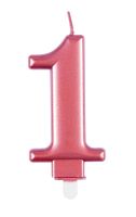 Numeral 1 Rose Gold Metallic Candle (Box of 6)
