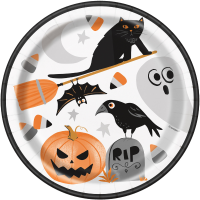 Bats & Boos Halloween 9" Plates 8ct