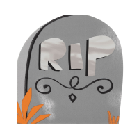 Bats & Boos Tombstone Shaped Halloween Napkins 16ct