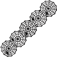 Halloween Spiderweb Table Runner 