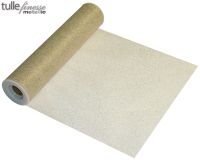 Tulle Finesse 12'' x 25yards Metallic Gold