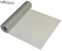 Tulle Finesse 12'' x 25yards Metallic Silver