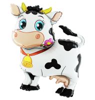 Cow 45" Foil Balloon packaged w/out card