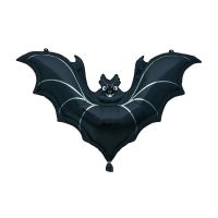 Black Bat 32" Halloween Supershape Foil Balloon