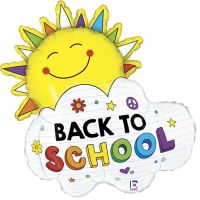 Back To School Sunshine 31" Supershape Foil Balloon