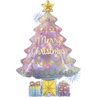 Opal Christmas Tree 39" Supershape Foil Balloon
