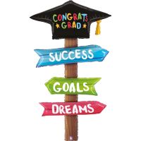 Special Delivery Grad Signs 5 Foot Supershape Foil Balloon