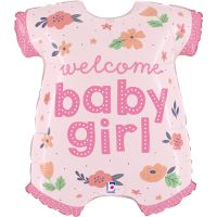 Baby Girl Onesie 31" Supershape Foil Balloon