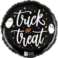 Trick Or Treat Ghosts 18" Halloween Foil Balloon