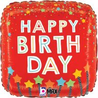 Birthday Candles Confetti 18" Foil Balloon 