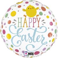 Easter Dots Chick 18" Foil Balloon