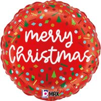 Christmas Confetti 18" Foil Balloon
