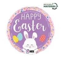Easter Bunny Dots - 18" Foil Balloon