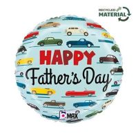 Father's Day Classic Cars - 18" Foil Balloon