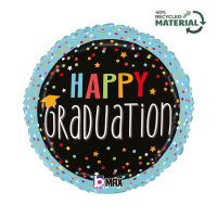 Graduation Confetti - 18" Foil Balloon