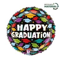 Brilliant Graduation Hats - 18" Foil Balloon