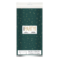 Green Christmas Tablecover 1ct