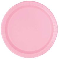 Lovely Pink 9" Round Plates 16 CT.
