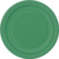 Emerald Green 9'' Round Plates 16 CT.