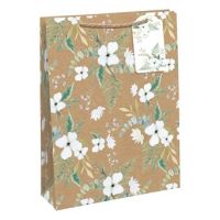 Kraft Wedding Floral Large Gift Bags 6ct