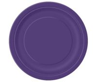 Deep Purple 9'' Round Plates 16 CT.