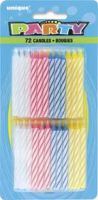 Spiral Birthday Candles 72Ct