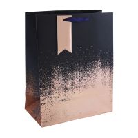 Navy Copper Distressed Large Gift Bag 6ct