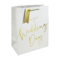 Wedding Day Script Large Gift Bag 6ct