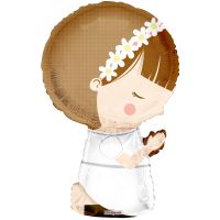 1st Communion Girl 28" Foil Balloon 
