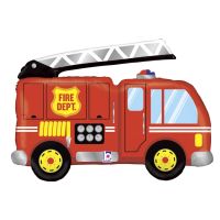 Red Firetruck 40" Supershape Foil Balloon