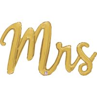 Mrs (Script) 39" Air-Fill Foil Balloon
