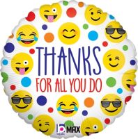 Thanks For All You Do - 18" Foil Balloon