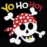 Yo Ho Ho Pirate Luncheon Napkins 16ct