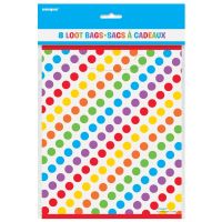 Rainbow Birthday Loot Bags 8CT