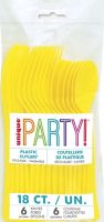 Yellow Assorted Cutlery 18ct 