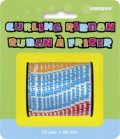 Happy Birthday Printed Curling Ribbon - 75yds