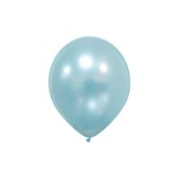 Soft Blue Premium Metallic Cattex 5" Latex Balloons 100ct