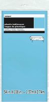 Powder Blue Plastic Tablecover 1ct
