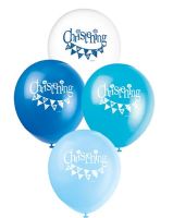 12" Christening Blue Balloons 8CT.