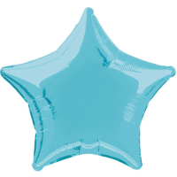 20" Star Shape Baby Blue Foil Balloons Pack of 12 UNIQUE
