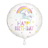 Rainbow Unicorn Happy Birthday 18" Foil Balloon 