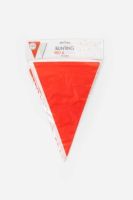 Flag Banner Bunting PE 10M Red & White 20x30cm