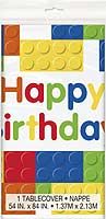 Plastic Table Cover - Building Blocks - 54" x 84" - 1ct. 12PK.