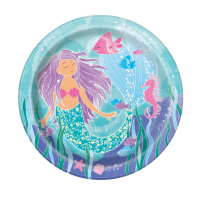 Mermaid 9" Plates 8ct