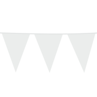 White  Giant Flag Banner Bunting PE 10M 