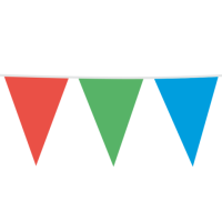 Multicolour Giant Flag Banner Bunting PE 10M 